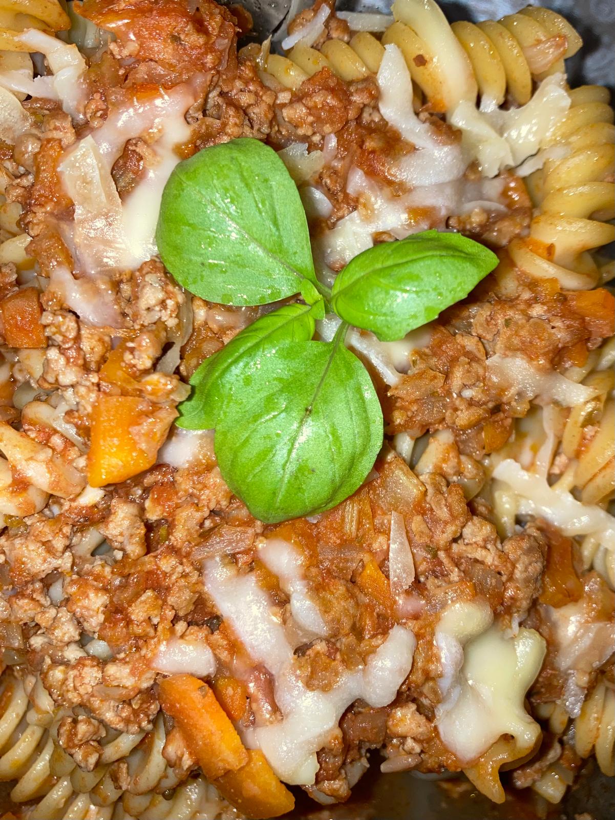 Fusilli a la Bolognesa al Horno